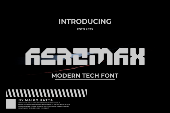 Aeromax Font: Bold Typography for Handmade Products