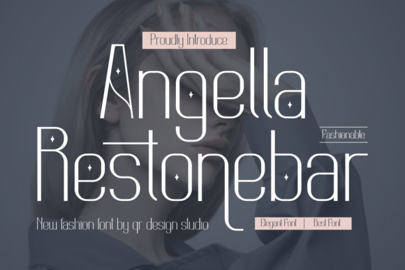 Angella Restonebar Font for Handmade Labels & Displays