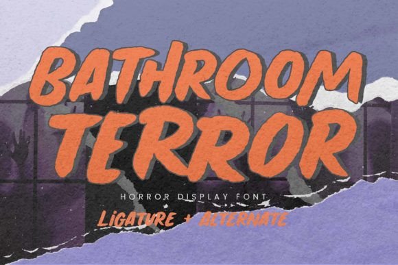 Bathroom Terror Font: Bold Branding for Small Business