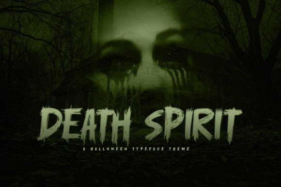 Death Spirit Font: Editorial Mood for Halloween Design