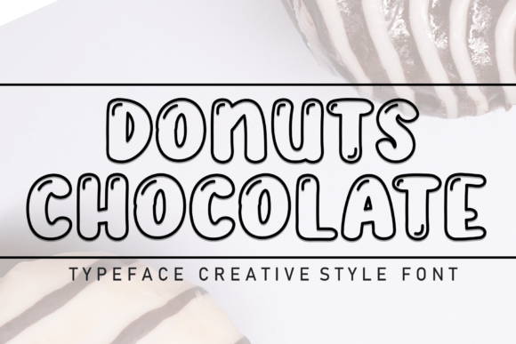 Donuts Chocolate Font: Sweet Branding for Small Business