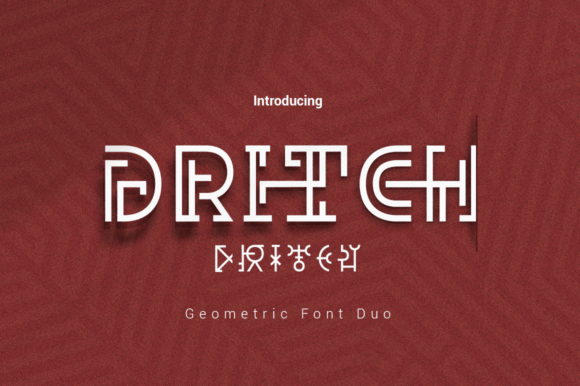 Dritch Font: Modern Geometric Branding for Small Business