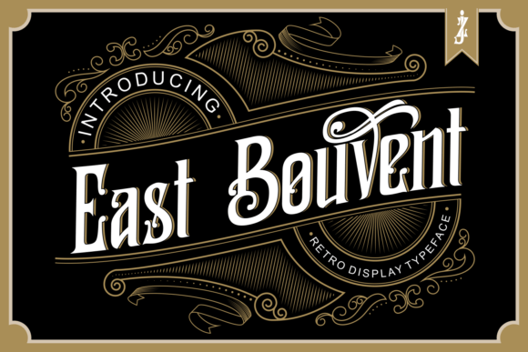 East Bouvent Font: Vintage Charm for Handmade Products