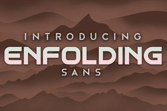 Enfolding Font: A Display Typeface for Makers