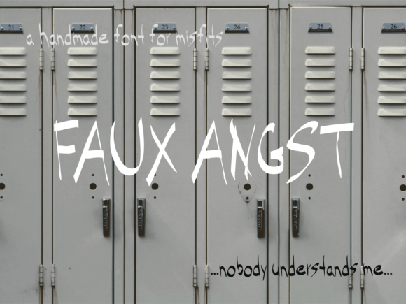 Faux Angst: A Bold Display Font for Edgy Marketing Visuals