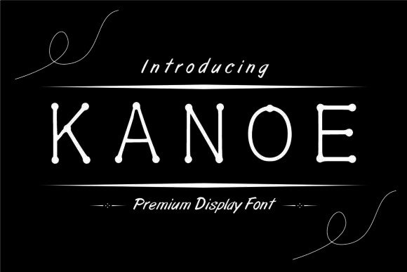 Kanoe Font: Bold Display Typography for Web Design