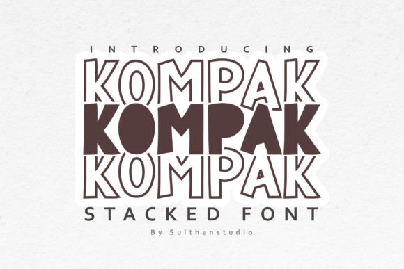 Kompak Font: Playful Display Typography for Web Design
