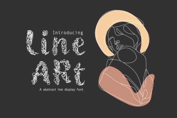 Line Art Font: A Display Typeface for Editorial Design