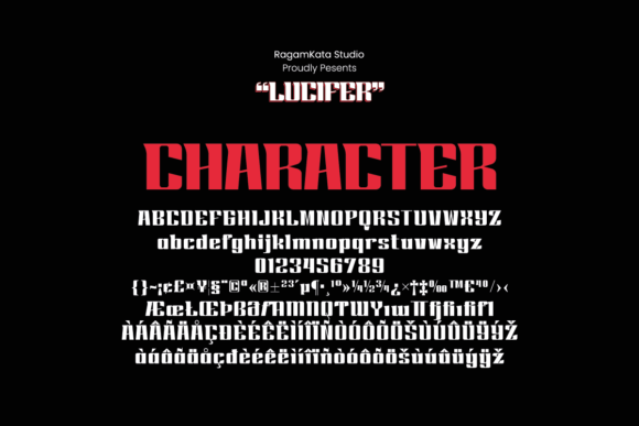 Lucifer Font: Bold Display Typography for Digital Campaigns