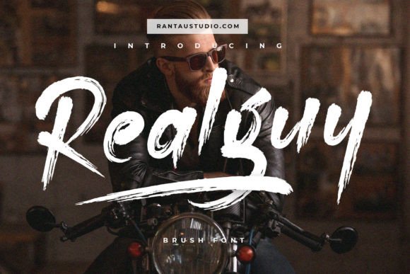 Realguy Font: Authentic Hand Brush Type for Editorial Design