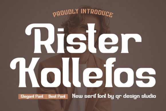 Rister Kollefos Font: Bold Editorial Character