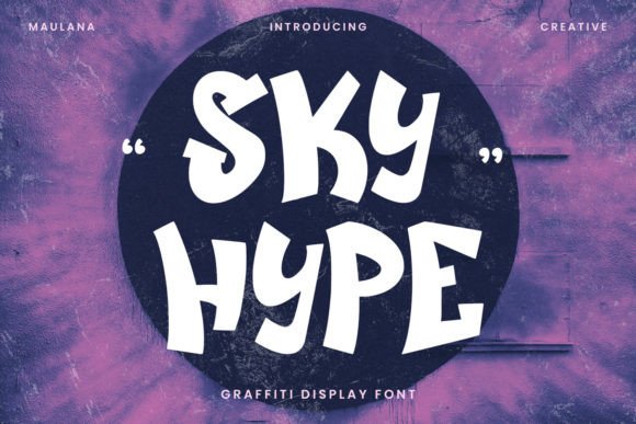 Sky Hype Font: A Display Typeface for Editorial Design