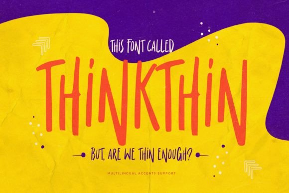 Thinkthin Font: Elevating Campaign Visuals with Texture