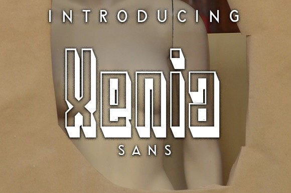 Xenia Font: Bold 3D Typography for Editorial Design